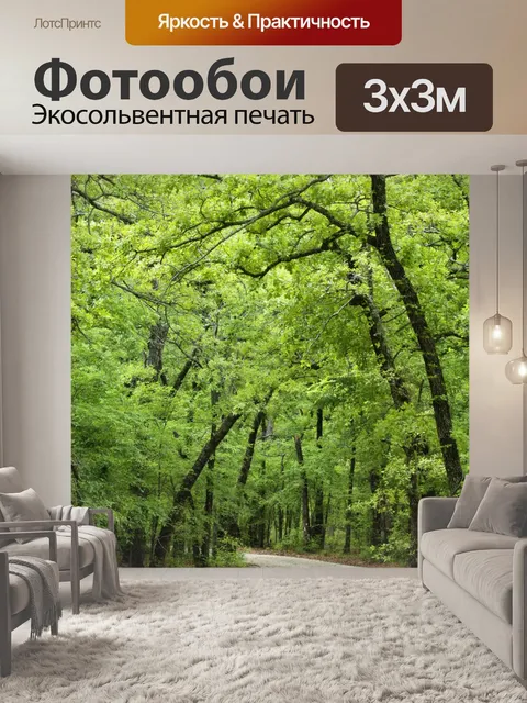 Фотообои Сельская тропа летом