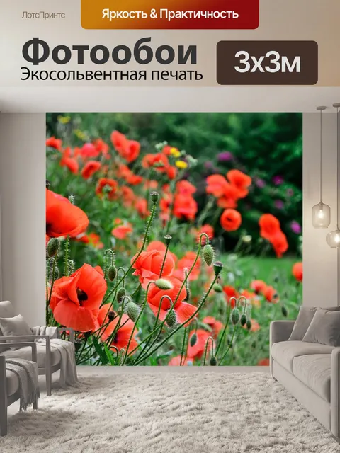 Фотообои Маки