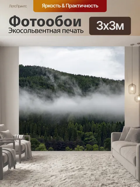 Фотообои Утренний лес