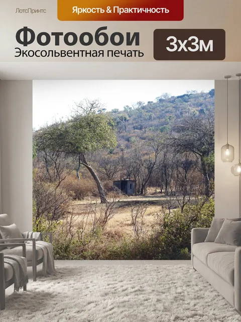 Фотообои деревянная хижина в южной африке
