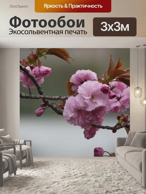 Фотообои Розовый