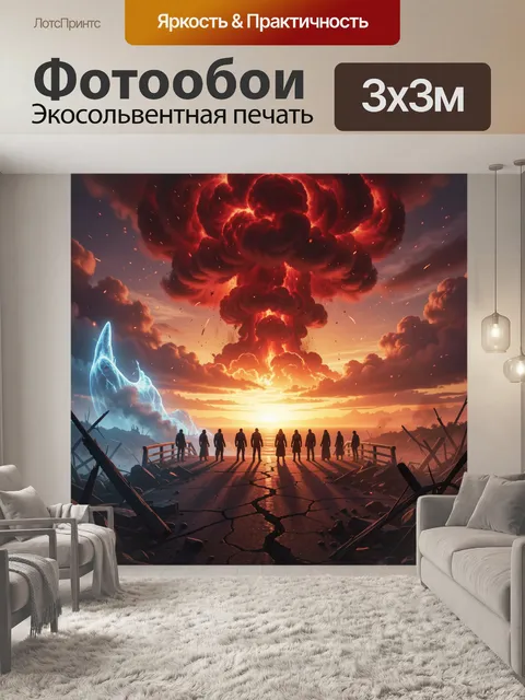 300 × 300 см · Экосольвентная печать