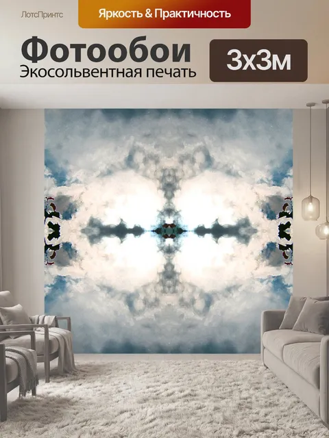 Фотообои Мрачные облака и силуэт модели