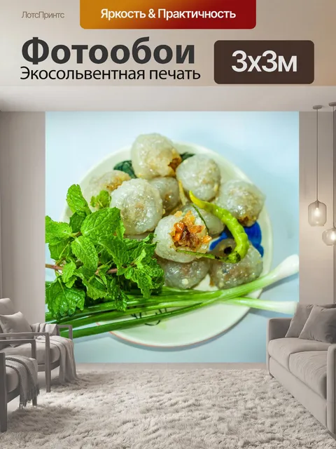 Фотообои Тайская десертная еда, уличная еда, саку