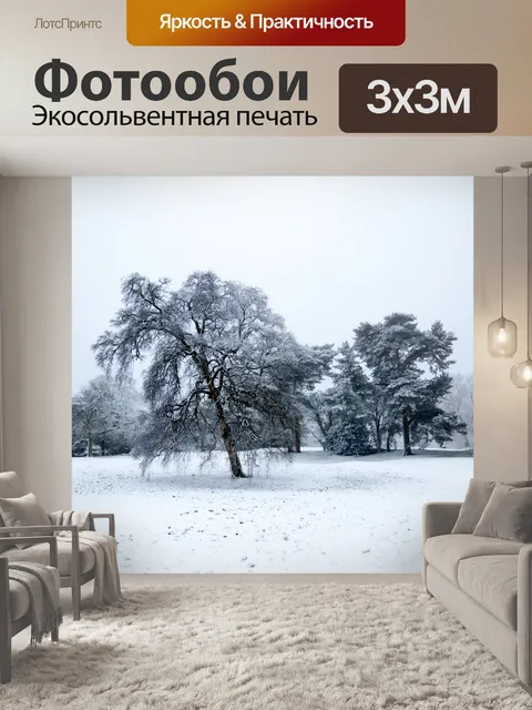 Фотообои Зимнее дерево