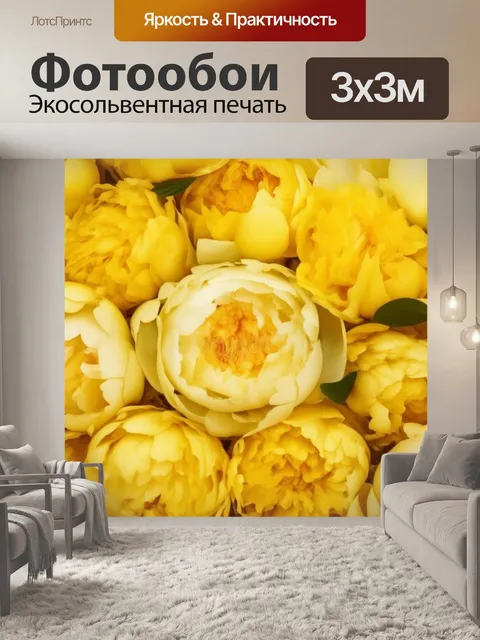 Фотообои Фон, цветы пионы