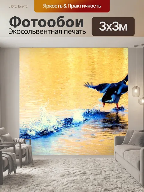 Фотообои утка летит