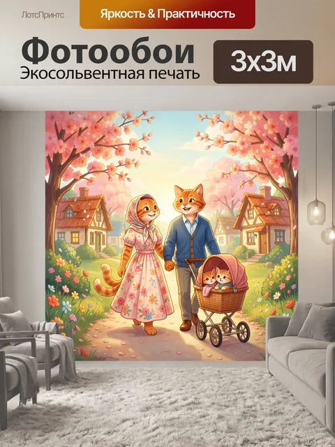 300 × 300 см · Экосольвентная печать