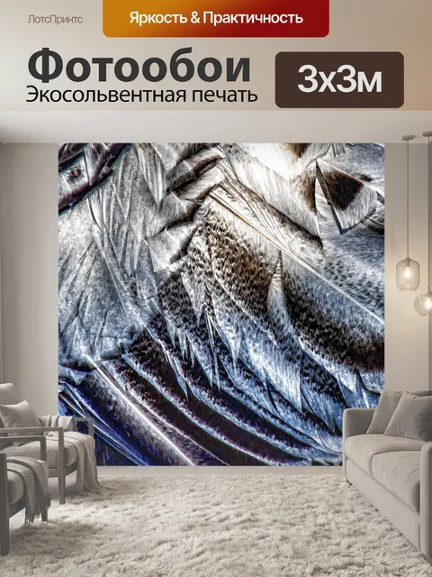 Фотообои Черные белые персиковые перья Турции