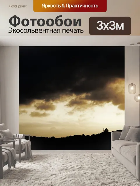 Фотообои темный закат
