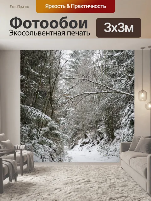 Фотообои Зимний лес