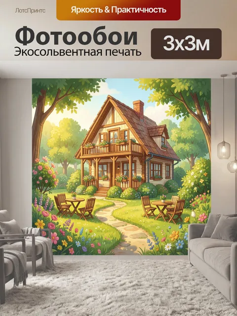 300 × 300 см · Экосольвентная печать