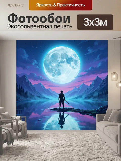 300 × 300 см · Экосольвентная печать