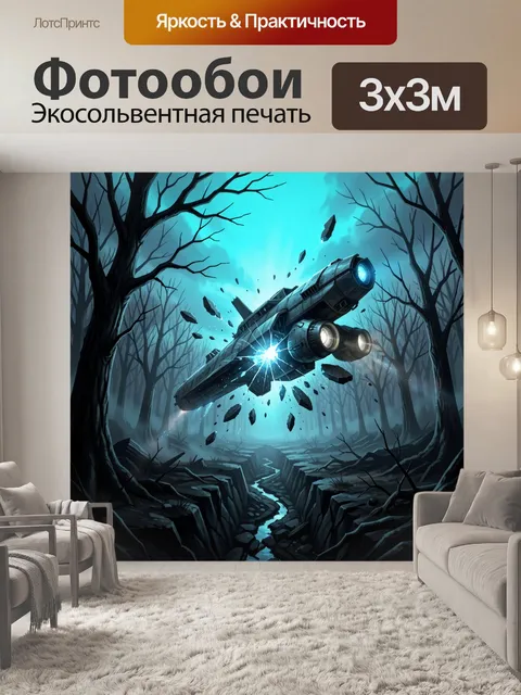 300 × 300 см · Экосольвентная печать