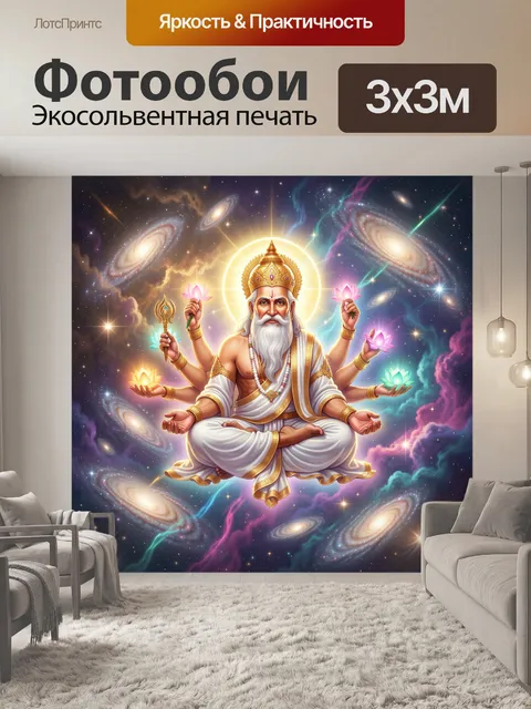 Фотообои Индийское божество в космосе