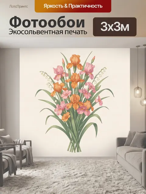 300 × 300 см · Экосольвентная печать