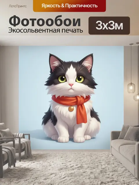 300 × 300 см · Экосольвентная печать