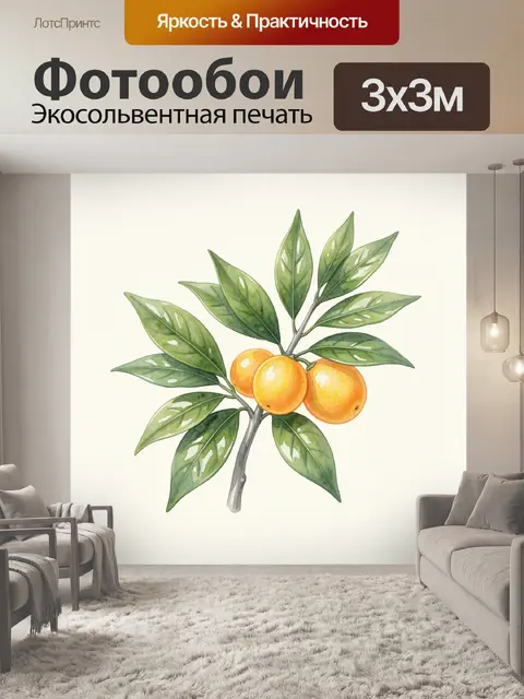 300 × 300 см · Экосольвентная печать