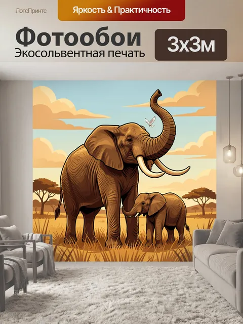 300 × 300 см · Экосольвентная печать