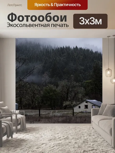 Фотообои Дом на лугу