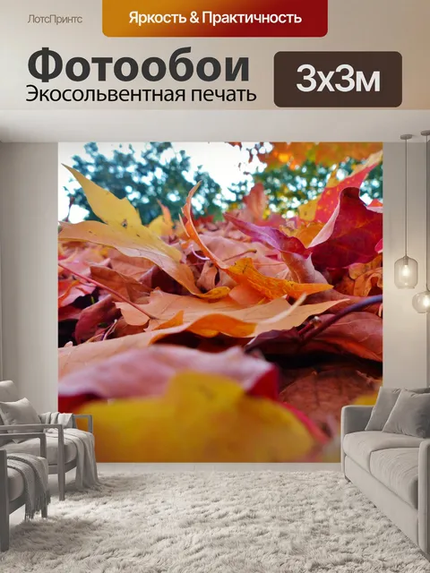Фотообои Осенние листья
