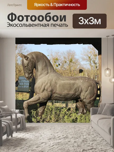 Фотообои Статуя лошади