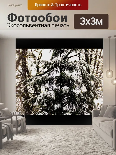 Фотообои Снежная Сосна