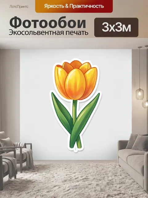 300 × 300 см · Экосольвентная печать