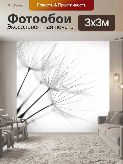 Фотообои Нежные семена одуванчика