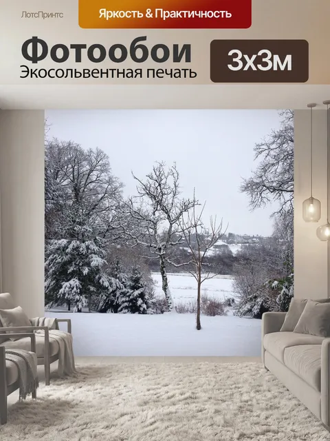 Фотообои Снег