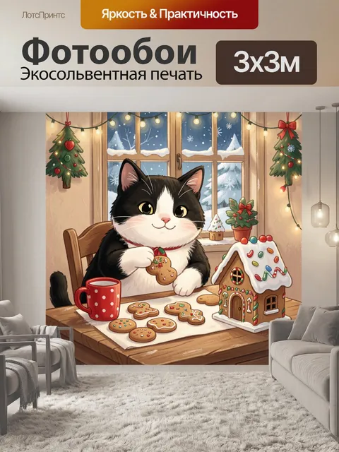 300 × 300 см · Экосольвентная печать