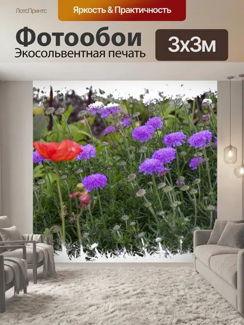 Фотообои Цветочный сад