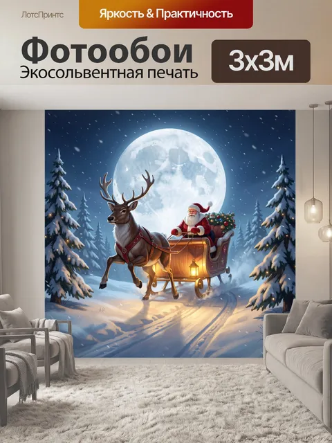 300 × 300 см · Экосольвентная печать