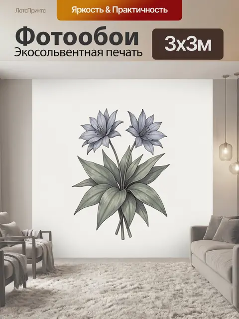 300 × 300 см · Экосольвентная печать