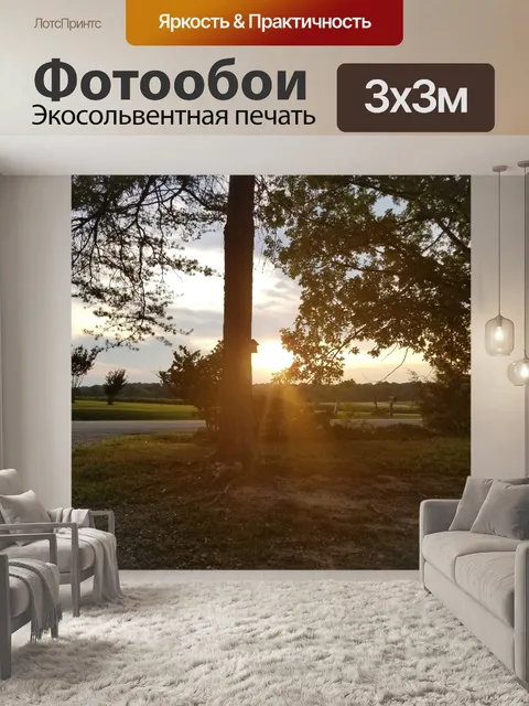 Фотообои Страна Вечерний Закат