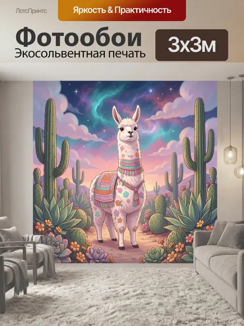 300 × 300 см · Экосольвентная печать
