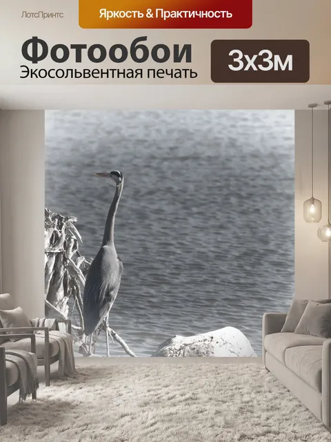 Фотообои Большая голубая цапля