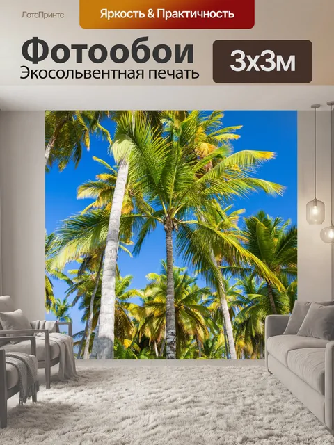 Фотообои Тропические деревья пальмы