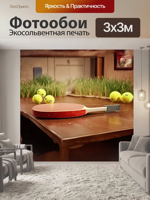 Фотообои летучая мышь для настольного тенниса