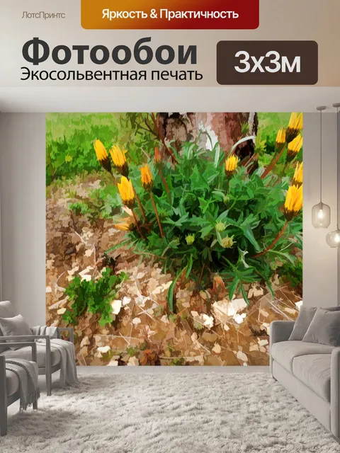 Фотообои Полевые цветы