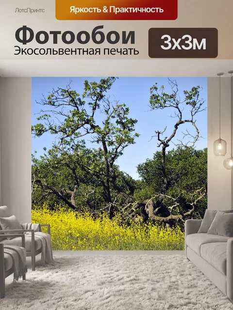 Фотообои Весна Вид на горы