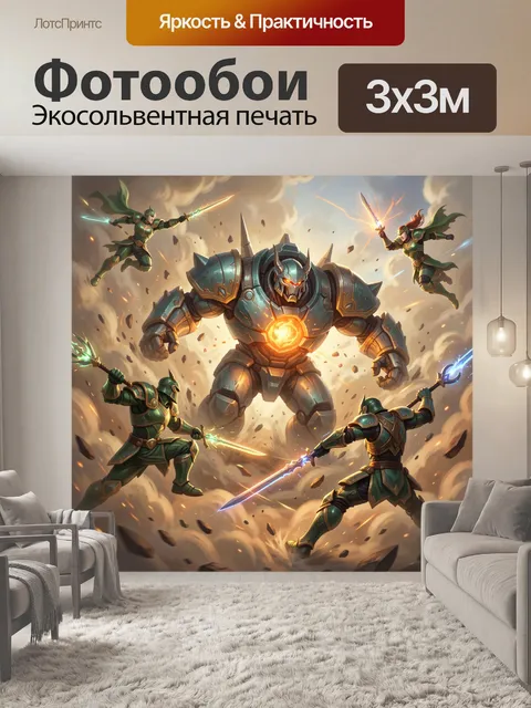 300 × 300 см · Экосольвентная печать