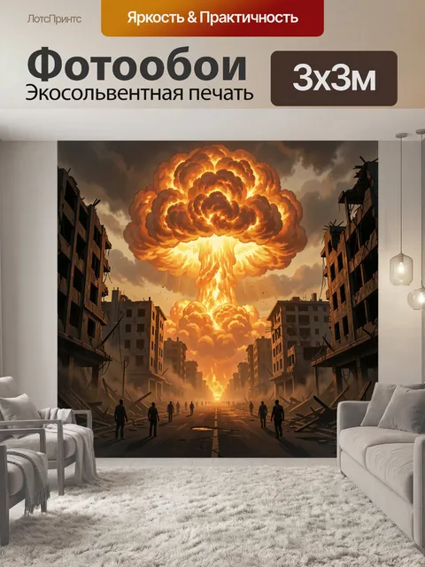 300 × 300 см · Экосольвентная печать