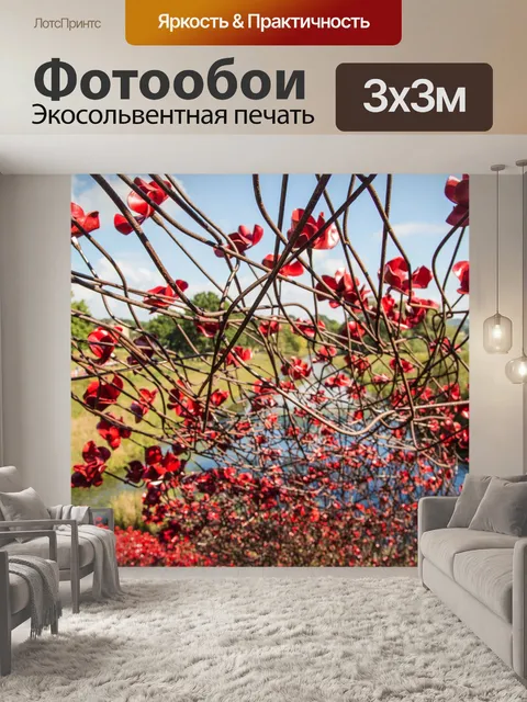 Фотообои Почтить память жертв, красные маки