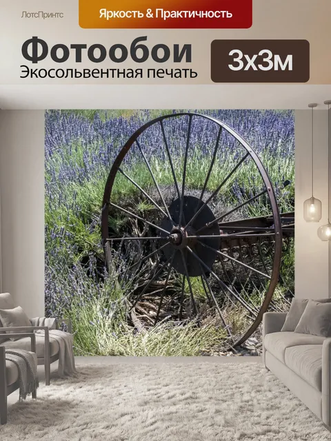 Фотообои лавандовые поля