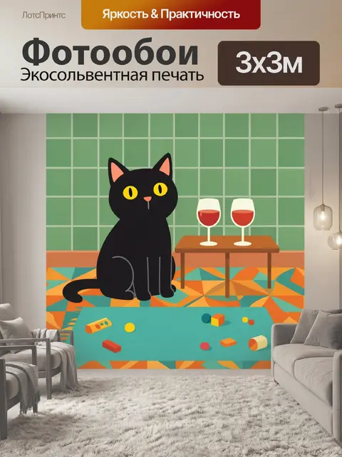 300 × 300 см · Экосольвентная печать