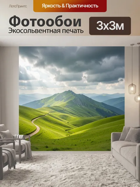 300 × 300 см · Экосольвентная печать