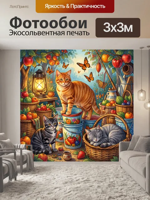 300 × 300 см · Экосольвентная печать