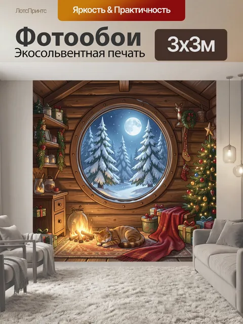 300 × 300 см · Экосольвентная печать