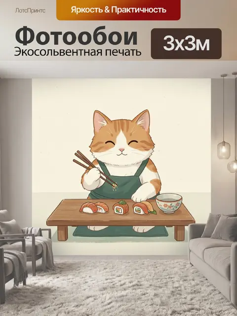 300 × 300 см · Экосольвентная печать